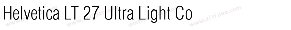 Helvetica LT 27 Ultra Light Condensed字体转换